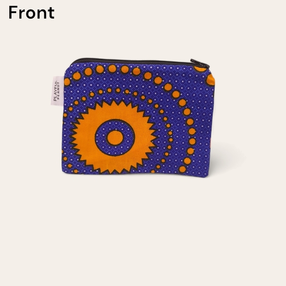 Beautiful African fabric Pouches Make up bag - Picture 2 of 4